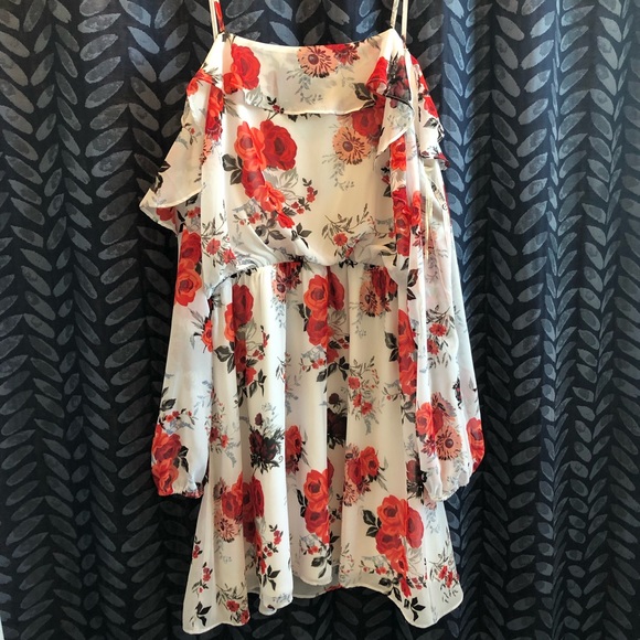 OFF THE SHOULDER FLORAL DRESS - Picture 5 of 5